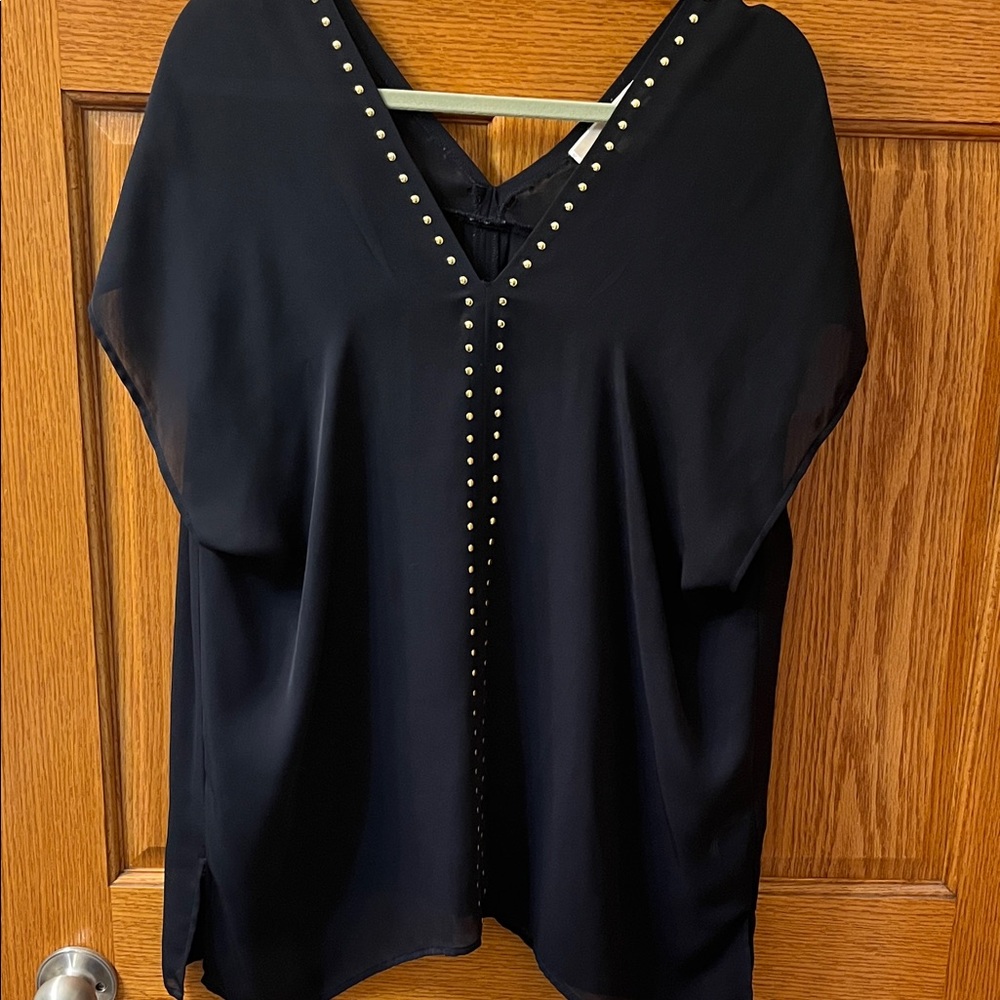 MICHAEL Michael Kors Blue Studded Blouse